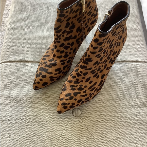 SOLD Franco Sarto Leopard Booties EUC - Picture 1 of 5